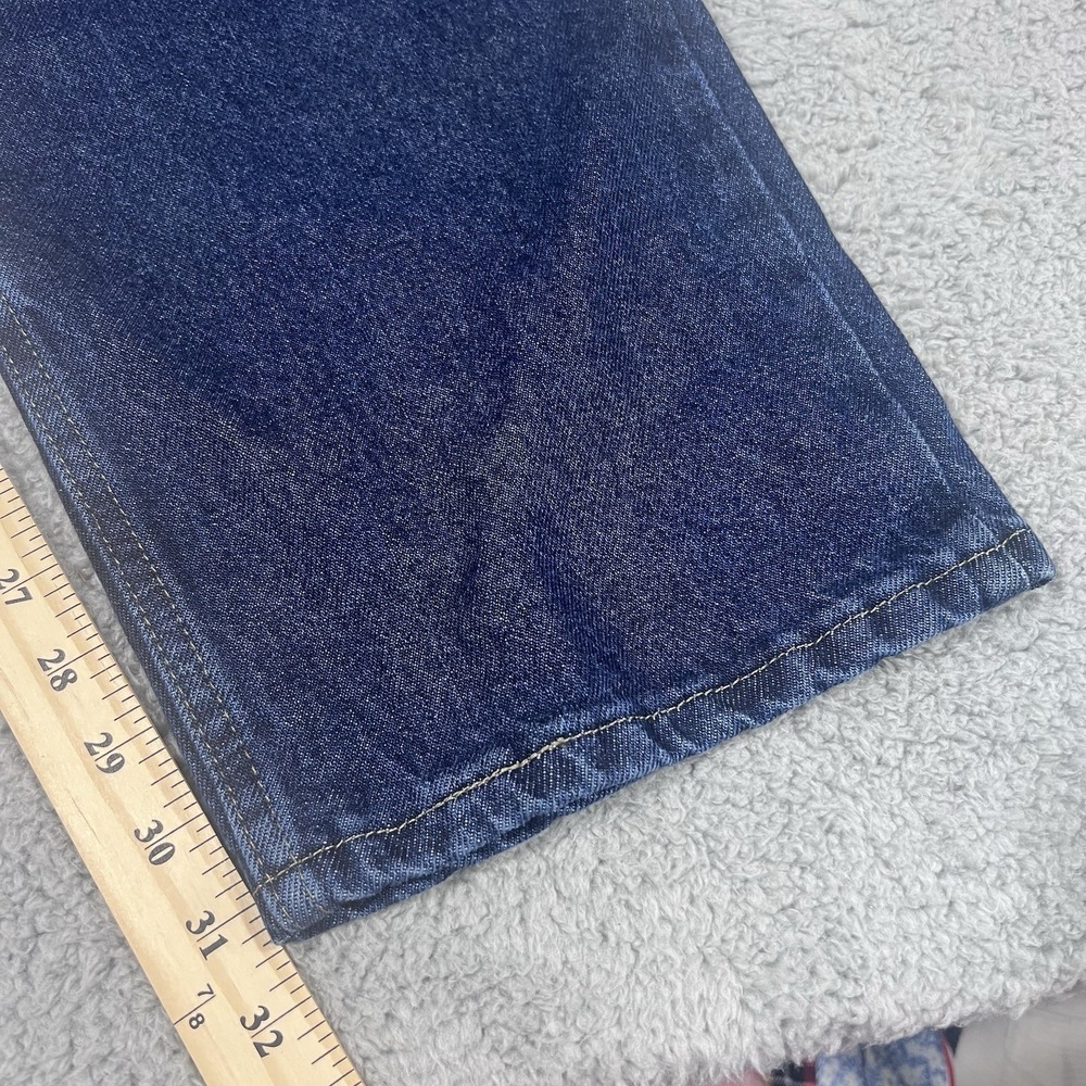 Wrangler Men's Regular Fit Dark Wash Straight Leg Flex Blue Jeans Size 44x32 NWT - Picture 4 of 8